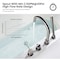 Kibi Circular Deck Mounted Bathtub Faucet with Hand Shower, Brushed Nickle KTF3101BN - alternate 2
